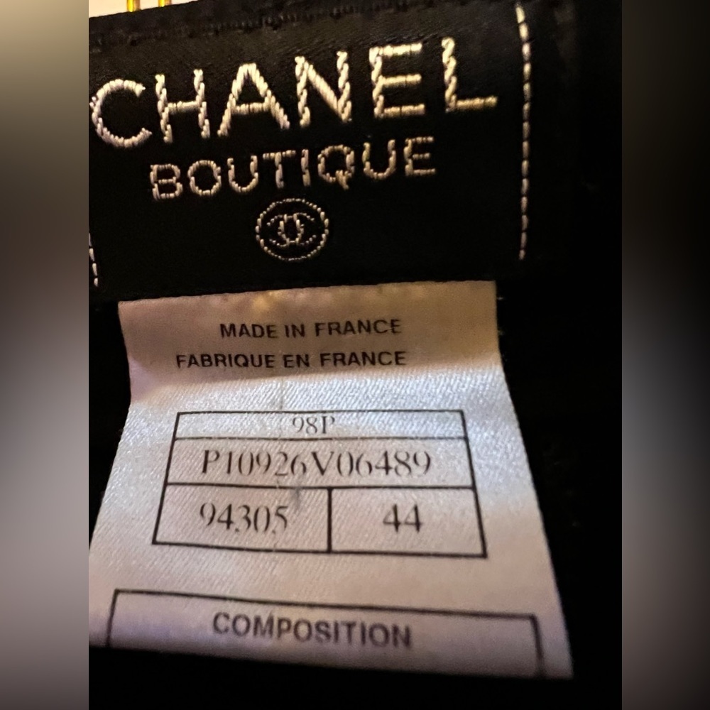 Chanel Boutique Cuffed Wool Pants - Picture 2 of 10